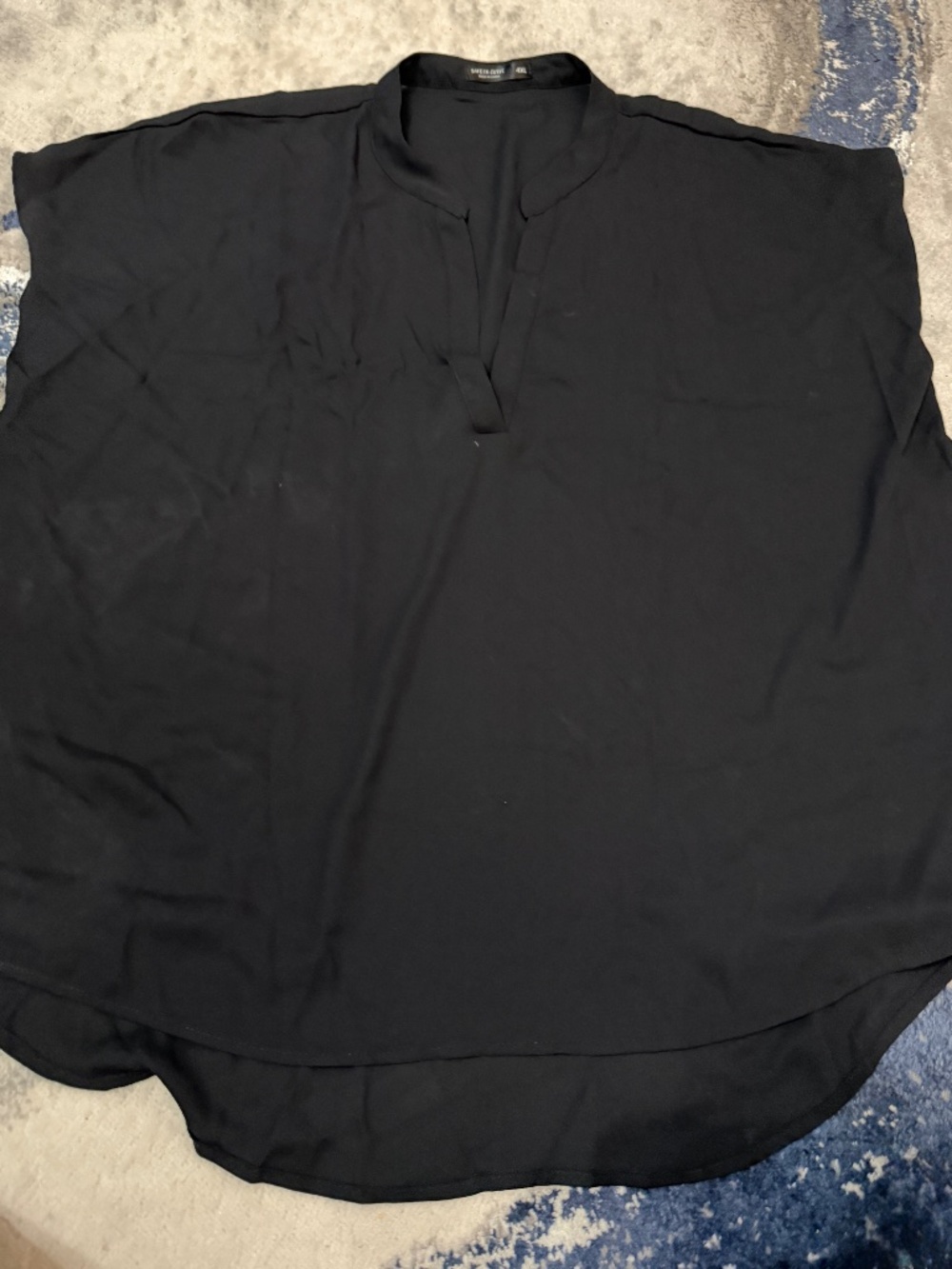 SHEIN Curve 4XL Black Oversized Dolman Sleeve Blouse Top